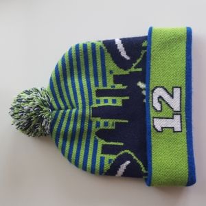 12 Man Seattle Seahawks Knitted Beanie, in Excellent Pre Owned Condition!